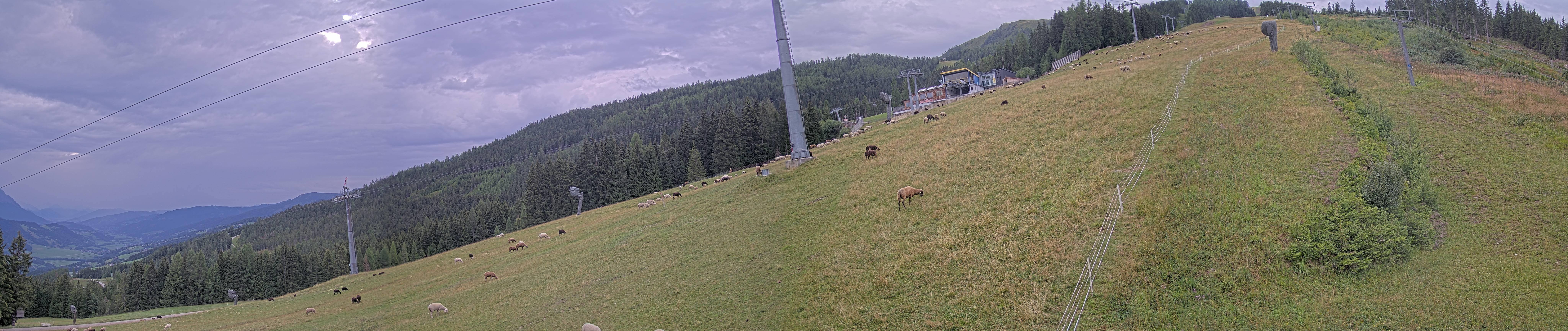 Archiv Foto Webcam Hauser Kaibling: Bergstation der 8er Gondel