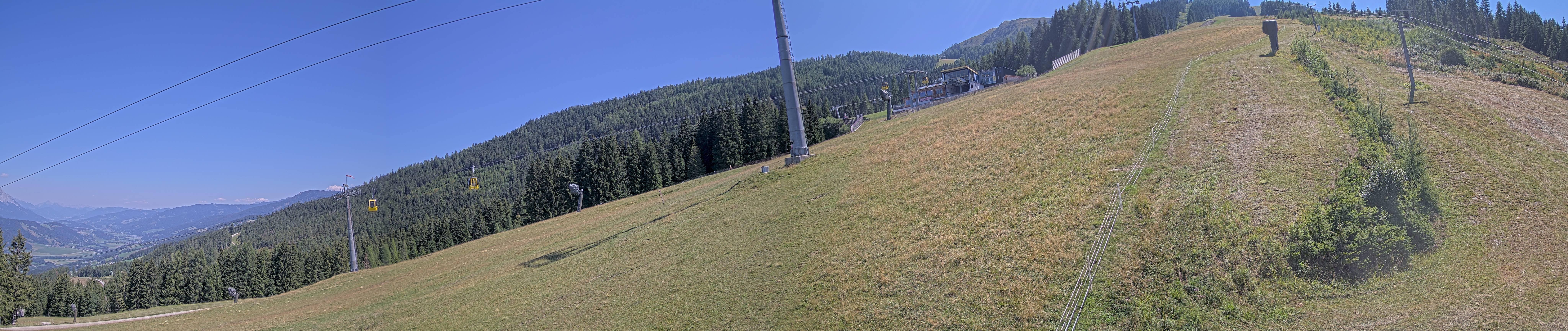 Archiv Foto Webcam Hauser Kaibling: Bergstation der 8er Gondel