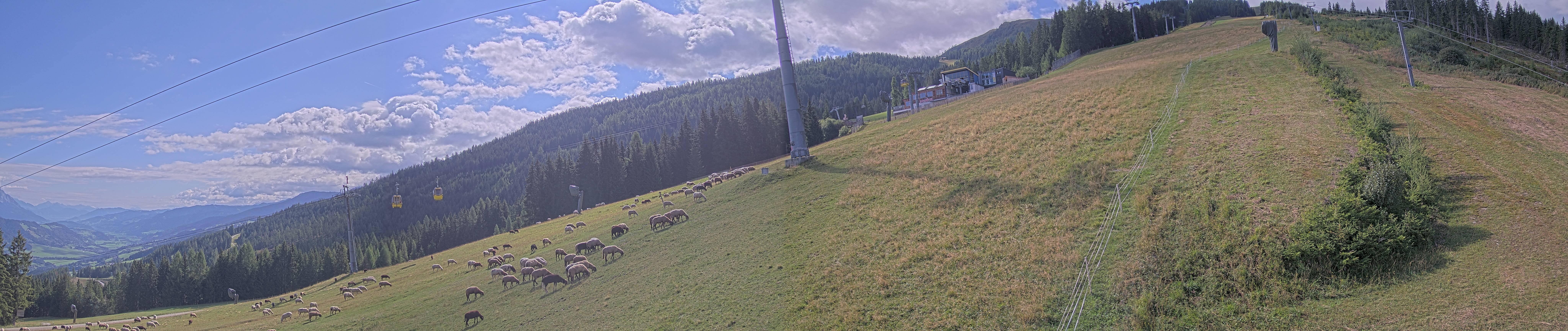 Archiv Foto Webcam Hauser Kaibling: Bergstation der 8er Gondel