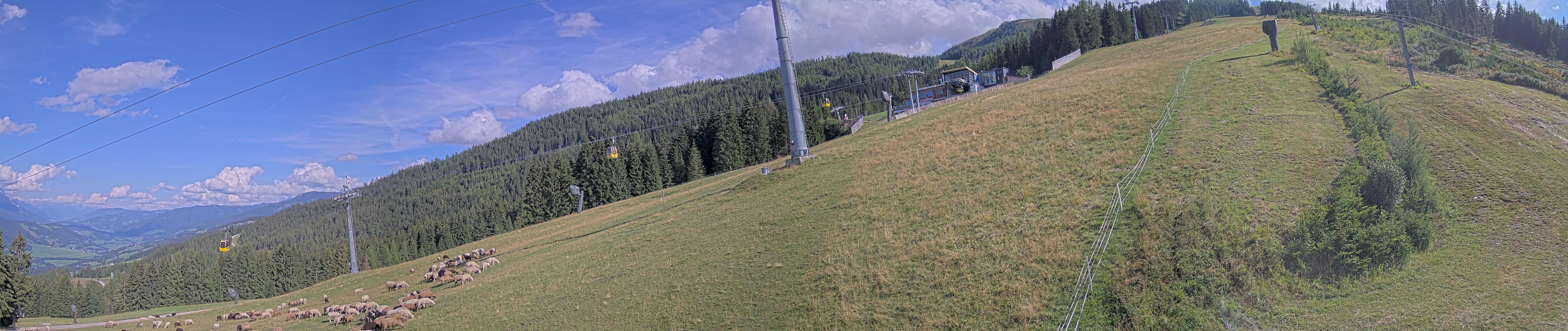 Archiv Foto Webcam Hauser Kaibling: Bergstation der 8er Gondel
