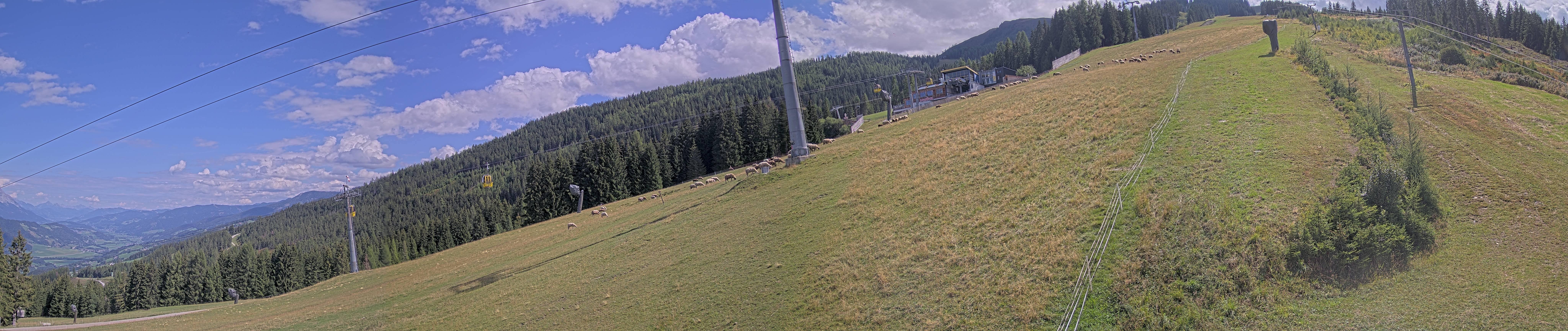 Archiv Foto Webcam Hauser Kaibling: Bergstation der 8er Gondel