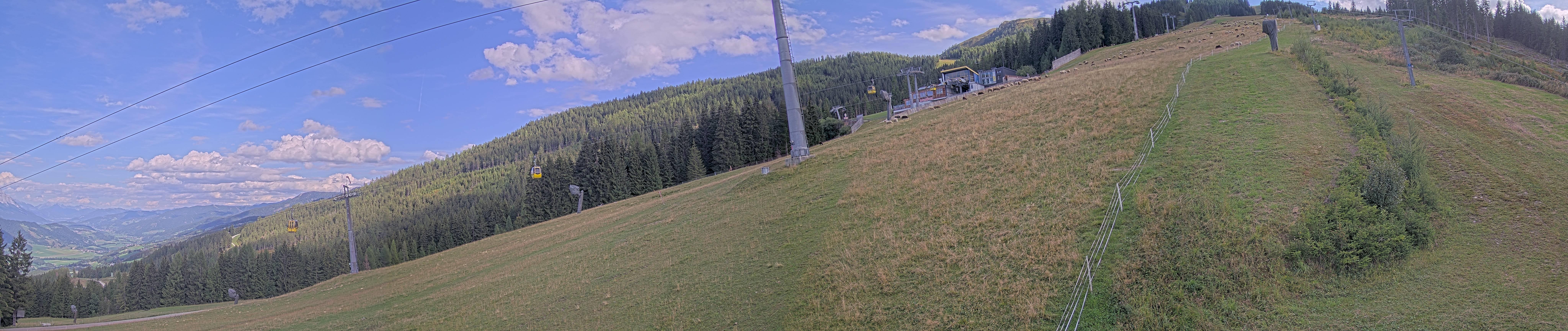 Archiv Foto Webcam Hauser Kaibling: Bergstation der 8er Gondel