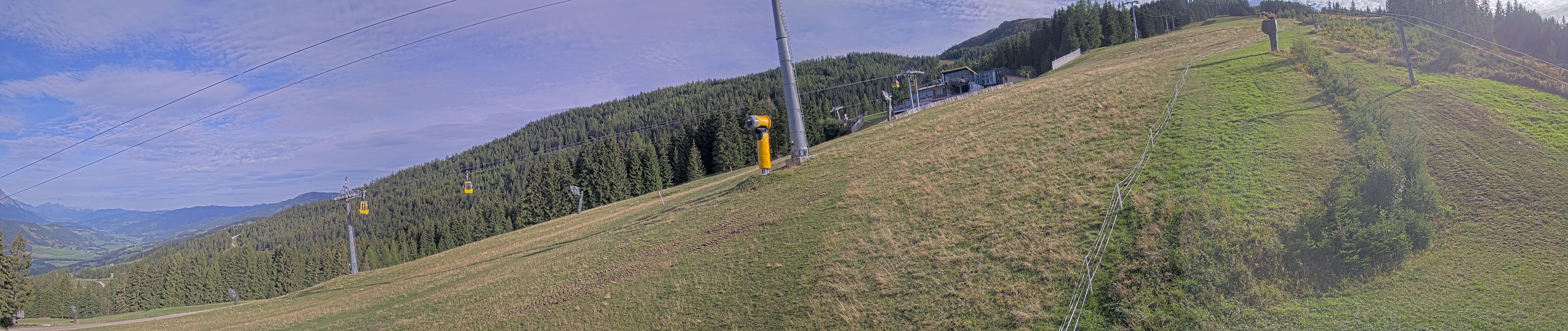 Archiv Foto Webcam Hauser Kaibling: Bergstation der 8er Gondel