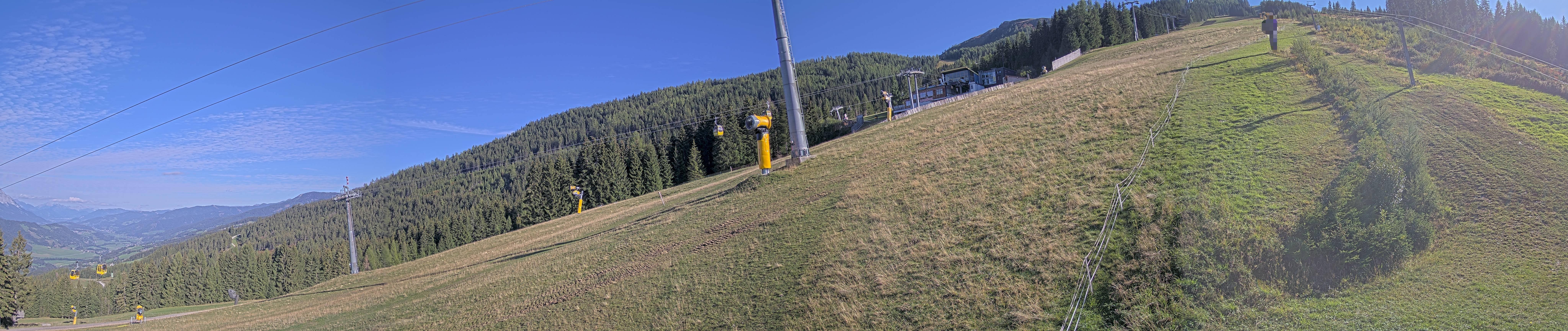 Archiv Foto Webcam Hauser Kaibling: Bergstation der 8er Gondel