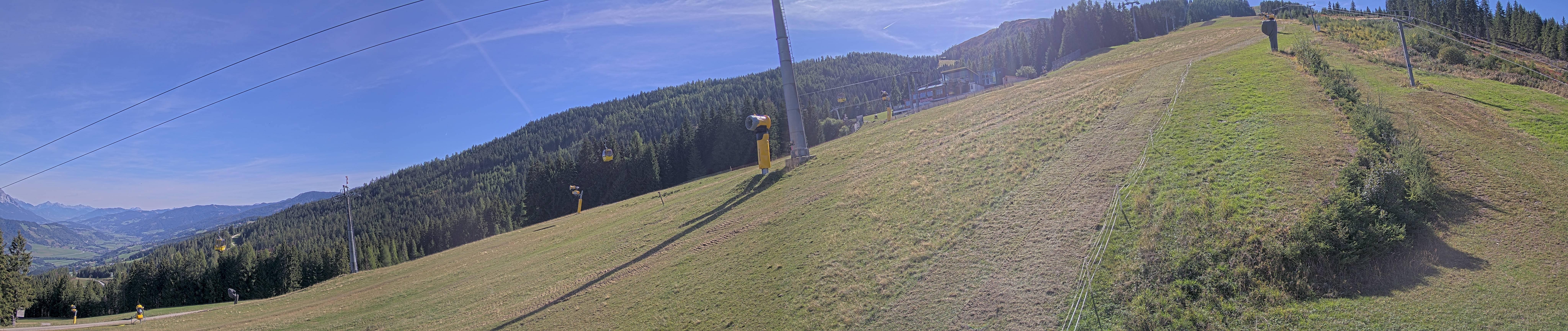 Archiv Foto Webcam Hauser Kaibling: Bergstation der 8er Gondel
