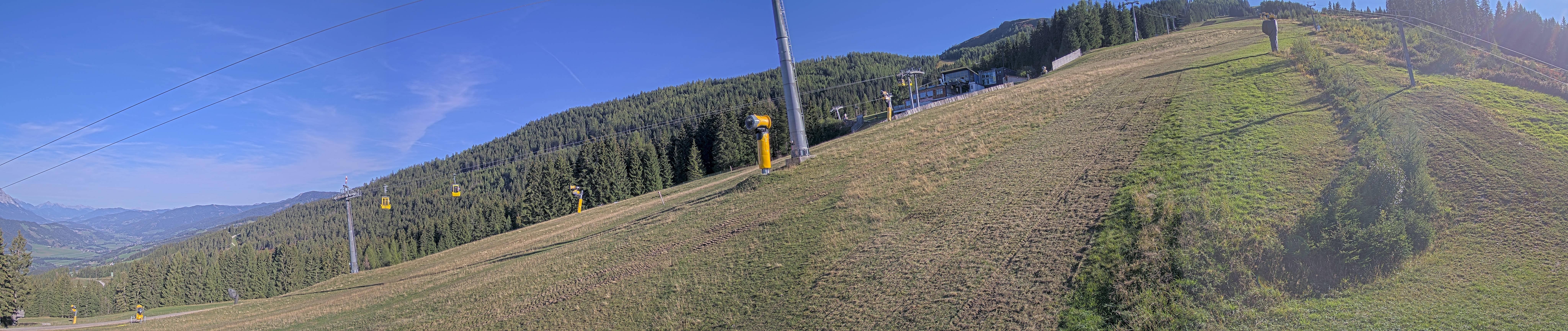 Archiv Foto Webcam Hauser Kaibling: Bergstation der 8er Gondel