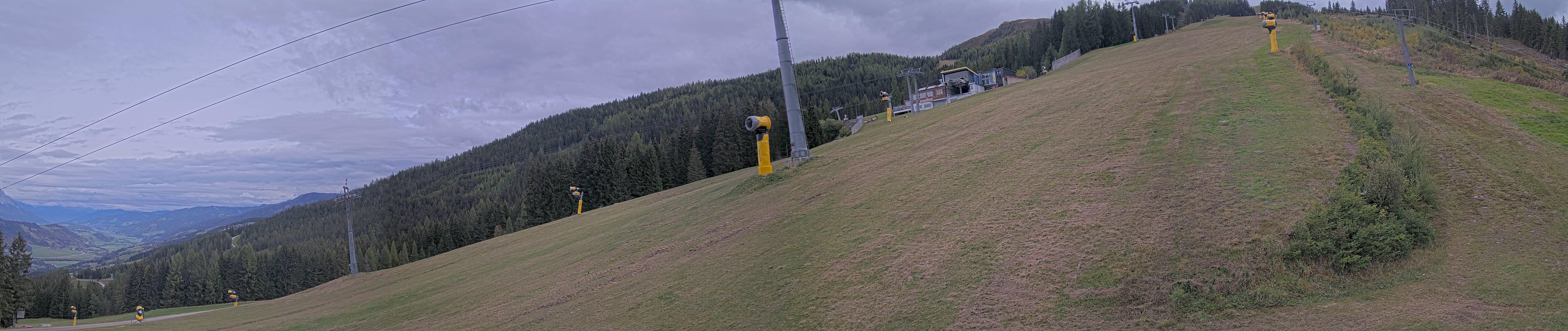 Archiv Foto Webcam Hauser Kaibling: Bergstation der 8er Gondel