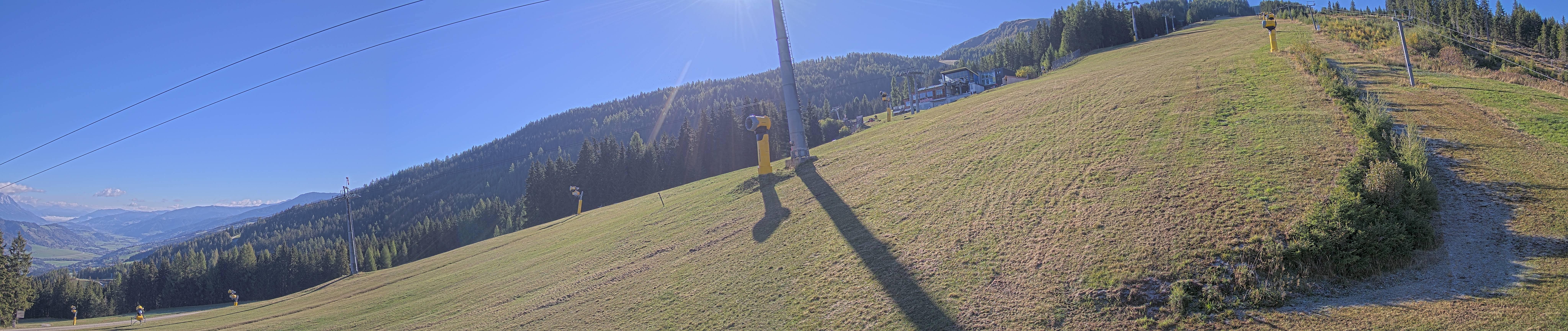 Archiv Foto Webcam Hauser Kaibling: Bergstation der 8er Gondel
