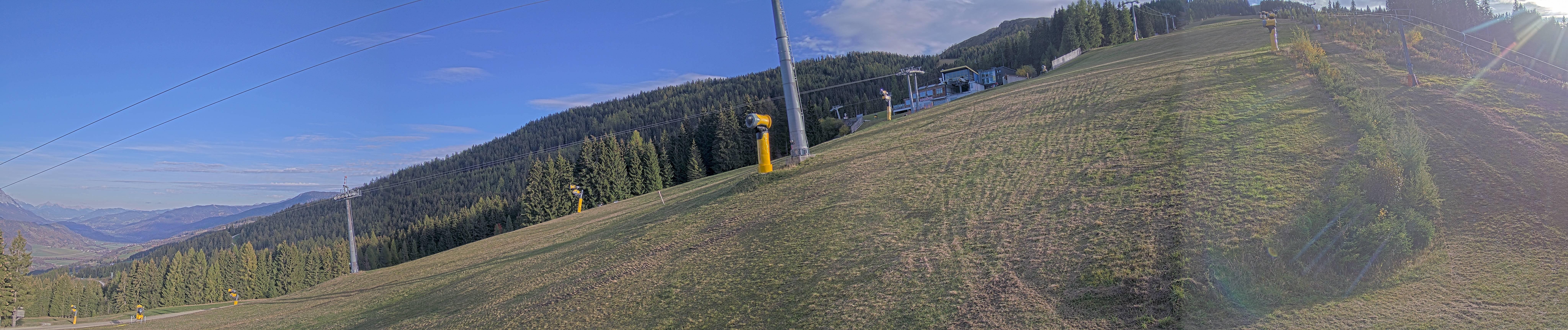 Archiv Foto Webcam Hauser Kaibling: Bergstation der 8er Gondel
