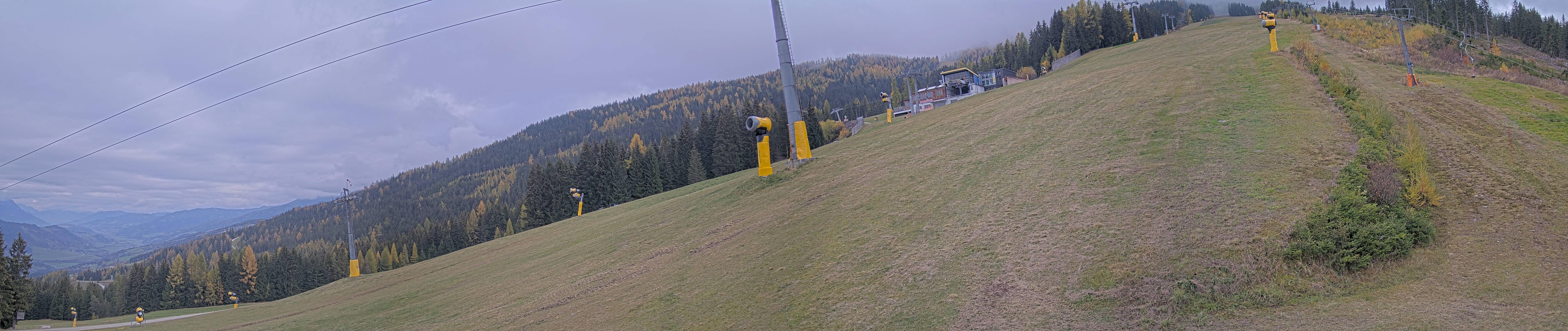 Archiv Foto Webcam Hauser Kaibling: Bergstation der 8er Gondel