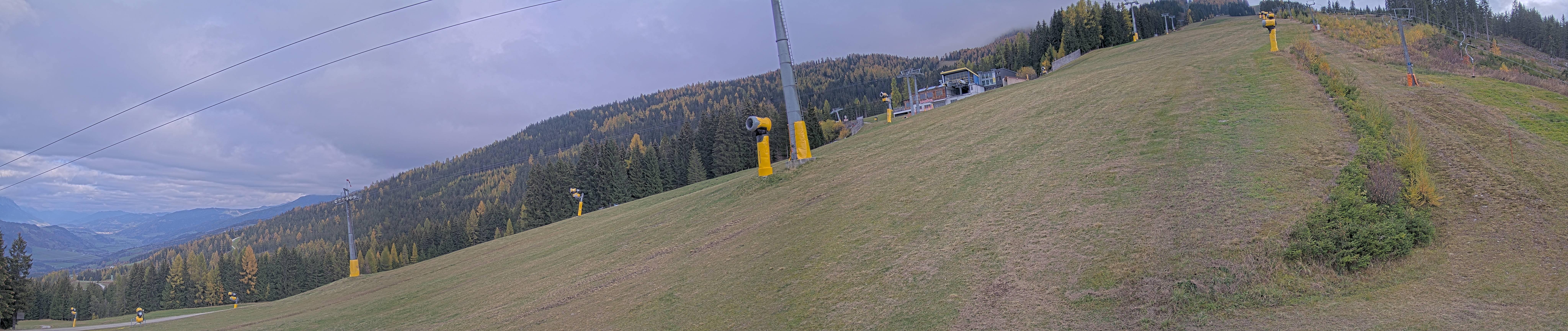 Archiv Foto Webcam Hauser Kaibling: Bergstation der 8er Gondel