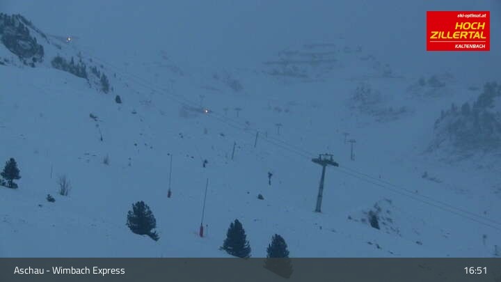 Archiv Foto Webcam Wimbachexpress Hochzillertal