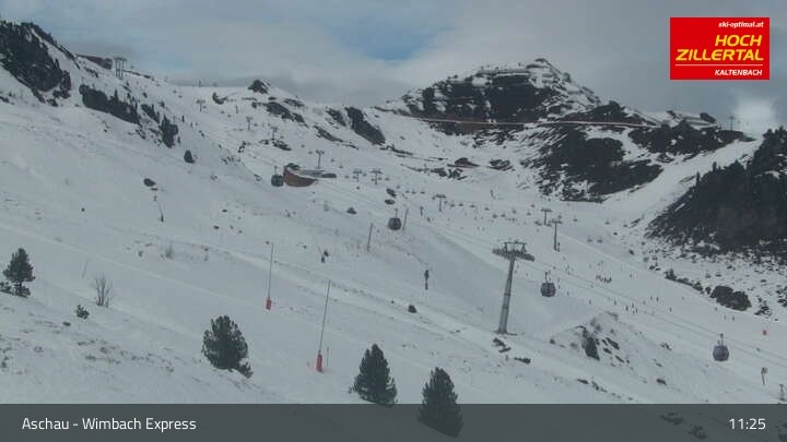 Archiv Foto Webcam Wimbachexpress Hochzillertal