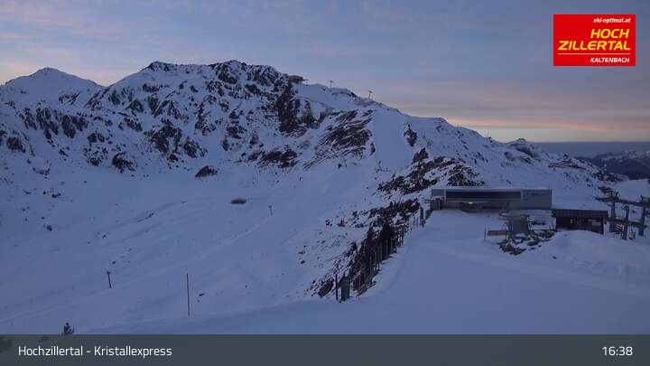 Archiv Foto Webcam Wimbachexpress Bergstation - Hochzillertal