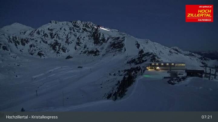 Archiv Foto Webcam Wimbachexpress Bergstation - Hochzillertal