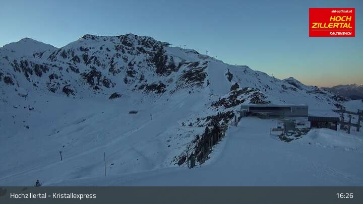 Archiv Foto Webcam Wimbachexpress Bergstation - Hochzillertal