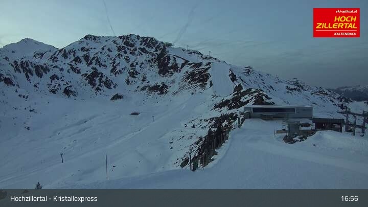 Archiv Foto Webcam Wimbachexpress Bergstation - Hochzillertal