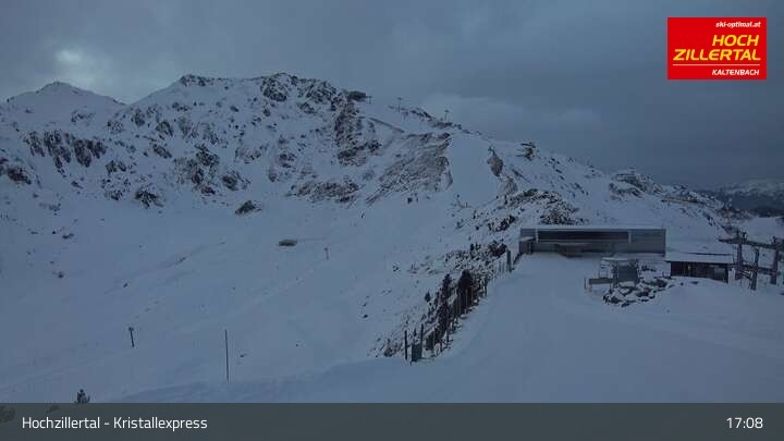 Archiv Foto Webcam Wimbachexpress Bergstation - Hochzillertal