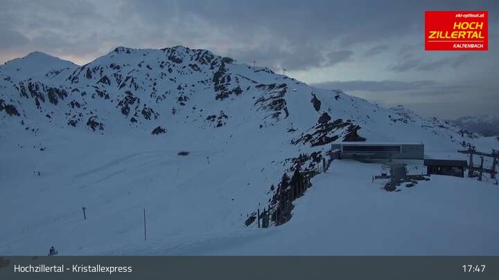 Archiv Foto Webcam Wimbachexpress Bergstation - Hochzillertal