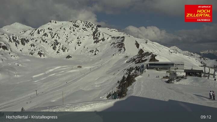 Archiv Foto Webcam Wimbachexpress Bergstation - Hochzillertal