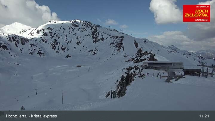 Archiv Foto Webcam Wimbachexpress Bergstation - Hochzillertal