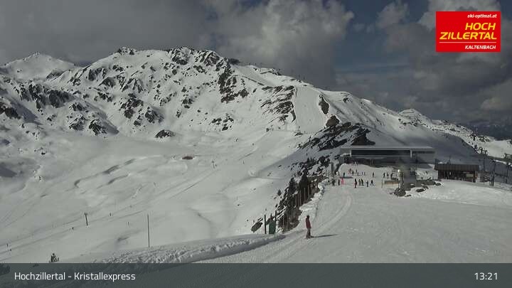Archiv Foto Webcam Wimbachexpress Bergstation - Hochzillertal