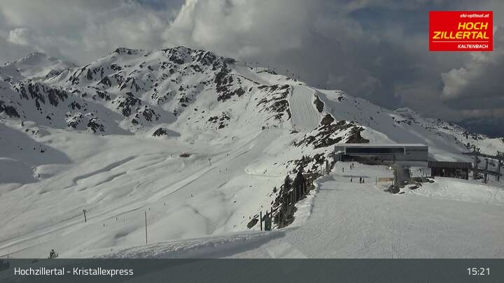 Archiv Foto Webcam Wimbachexpress Bergstation - Hochzillertal