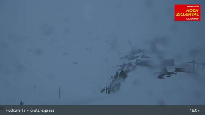 Archiv Foto Webcam Wimbachexpress Bergstation - Hochzillertal
