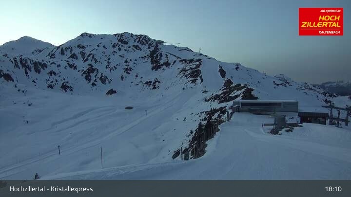 Archiv Foto Webcam Wimbachexpress Bergstation - Hochzillertal