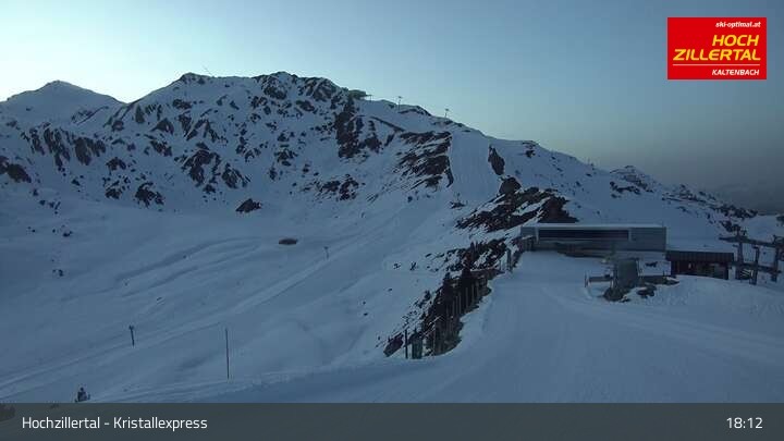 Archiv Foto Webcam Wimbachexpress Bergstation - Hochzillertal