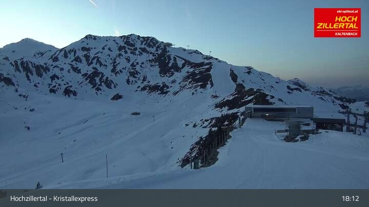 Archiv Foto Webcam Wimbachexpress Bergstation - Hochzillertal