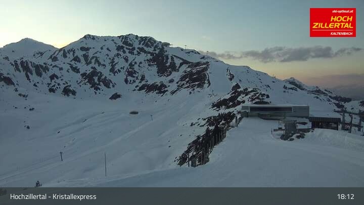 Archiv Foto Webcam Wimbachexpress Bergstation - Hochzillertal