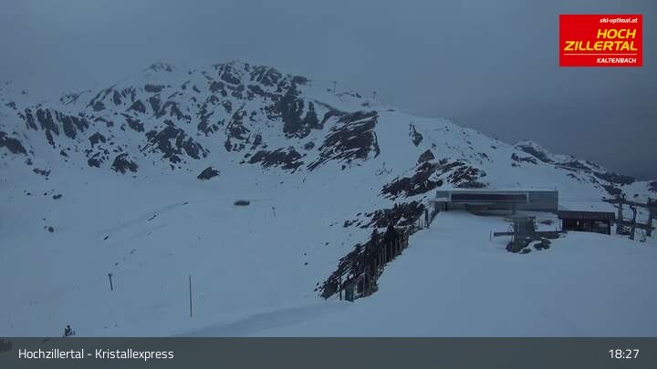 Archiv Foto Webcam Wimbachexpress Bergstation - Hochzillertal