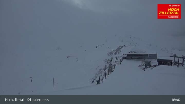 Archiv Foto Webcam Wimbachexpress Bergstation - Hochzillertal