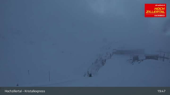 Archiv Foto Webcam Wimbachexpress Bergstation - Hochzillertal