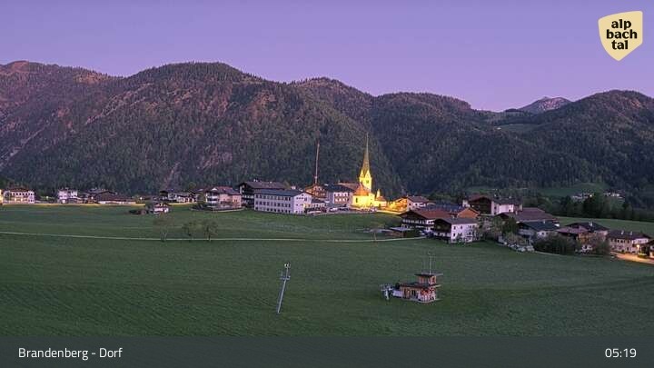 Archived image Webcam Brandenberg in Tyrol