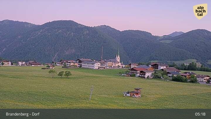 Archived image Webcam Brandenberg in Tyrol