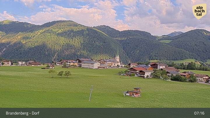 Archived image Webcam Brandenberg in Tyrol