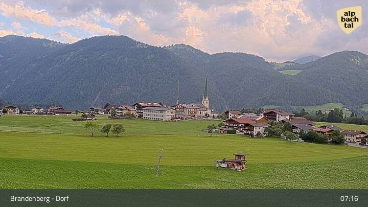 Archiv Foto Webcam Brandenberg in Tirol