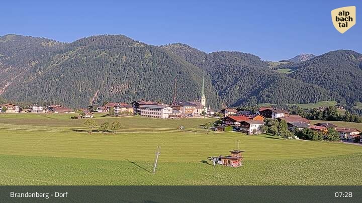 Archived image Webcam Brandenberg in Tyrol