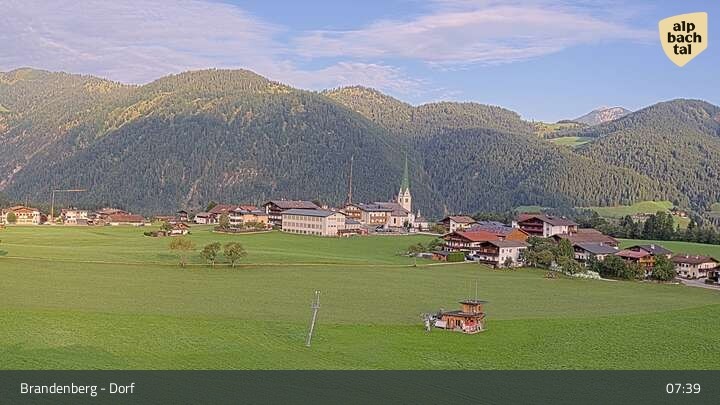 Archived image Webcam Brandenberg in Tyrol
