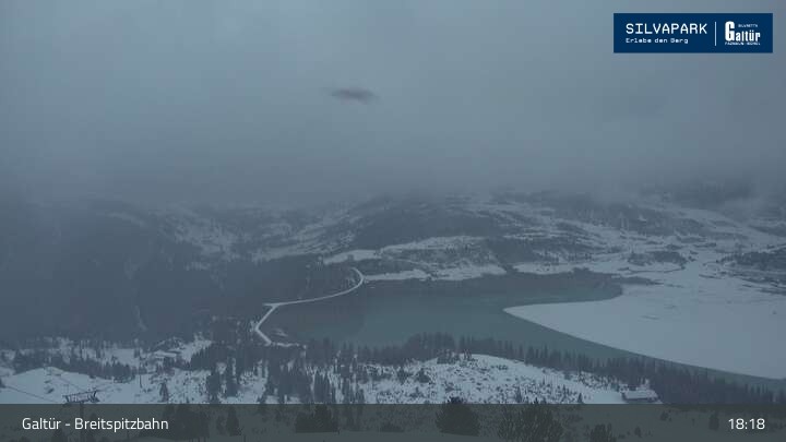 Archived image Webcam Breitspitzbahn Galtür - Silvapark
