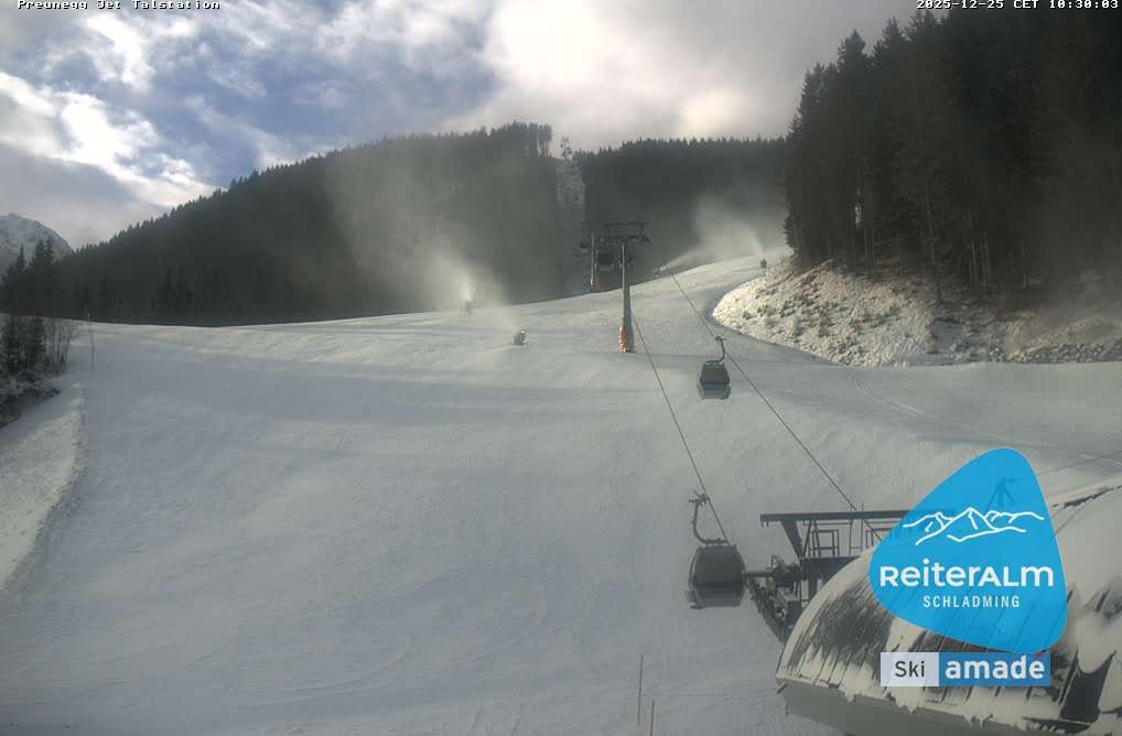Archiv Foto Webcam Reiteralm - Talstation Preunegg