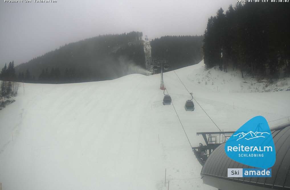 Archived image Webcam Reiteralm: Preunegg Jet Base Station