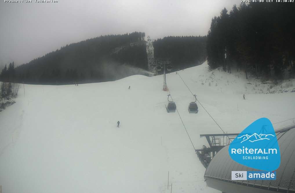 Archived image Webcam Reiteralm: Preunegg Jet Base Station