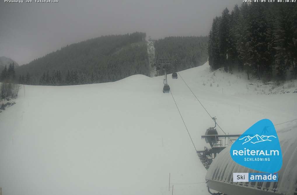 Archiv Foto Webcam Reiteralm - Talstation Preunegg
