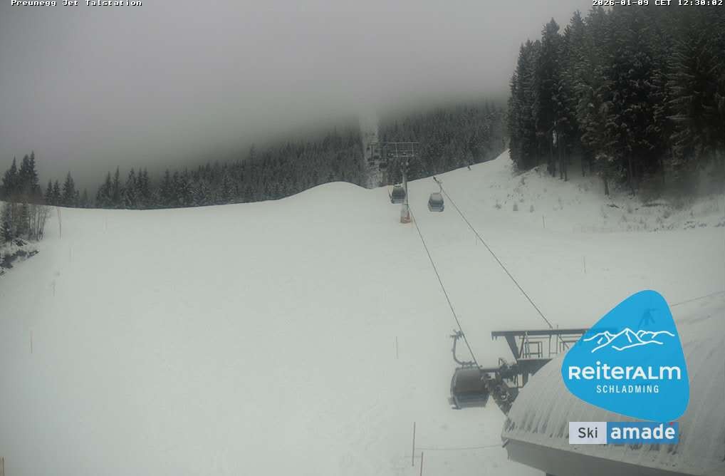 Archiv Foto Webcam Reiteralm - Talstation Preunegg