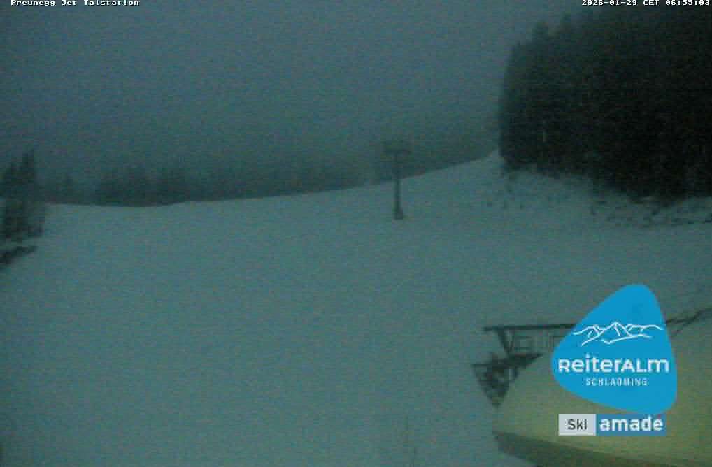 Archived image Webcam Reiteralm: Preunegg Jet Base Station