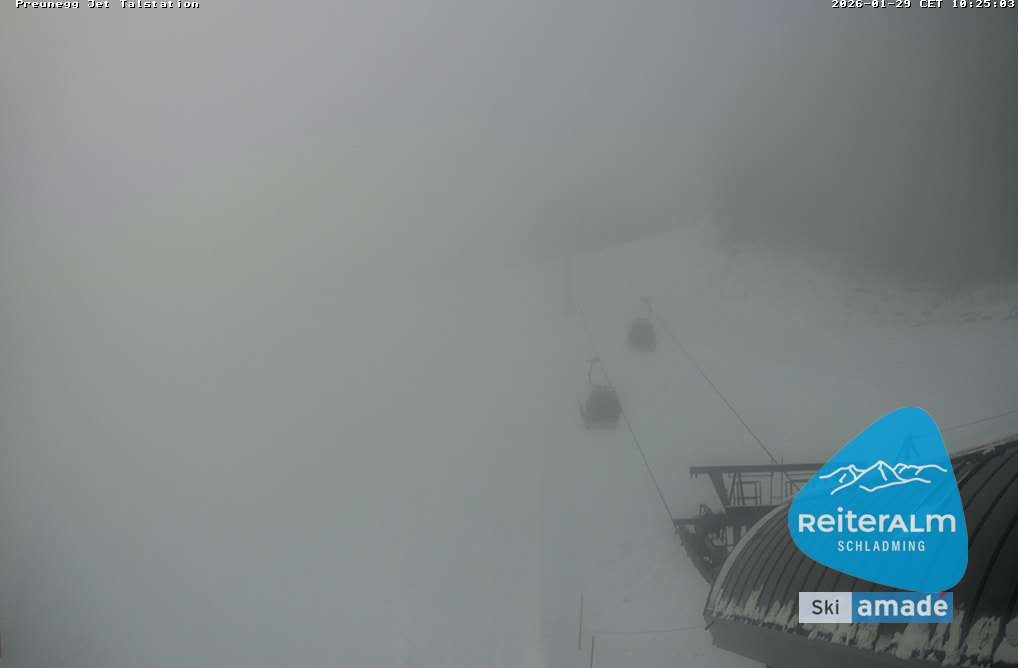 Archived image Webcam Reiteralm: Preunegg Jet Base Station