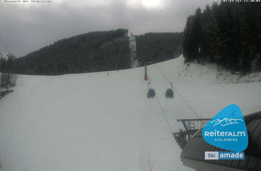 Archived image Webcam Reiteralm: Preunegg Jet Base Station